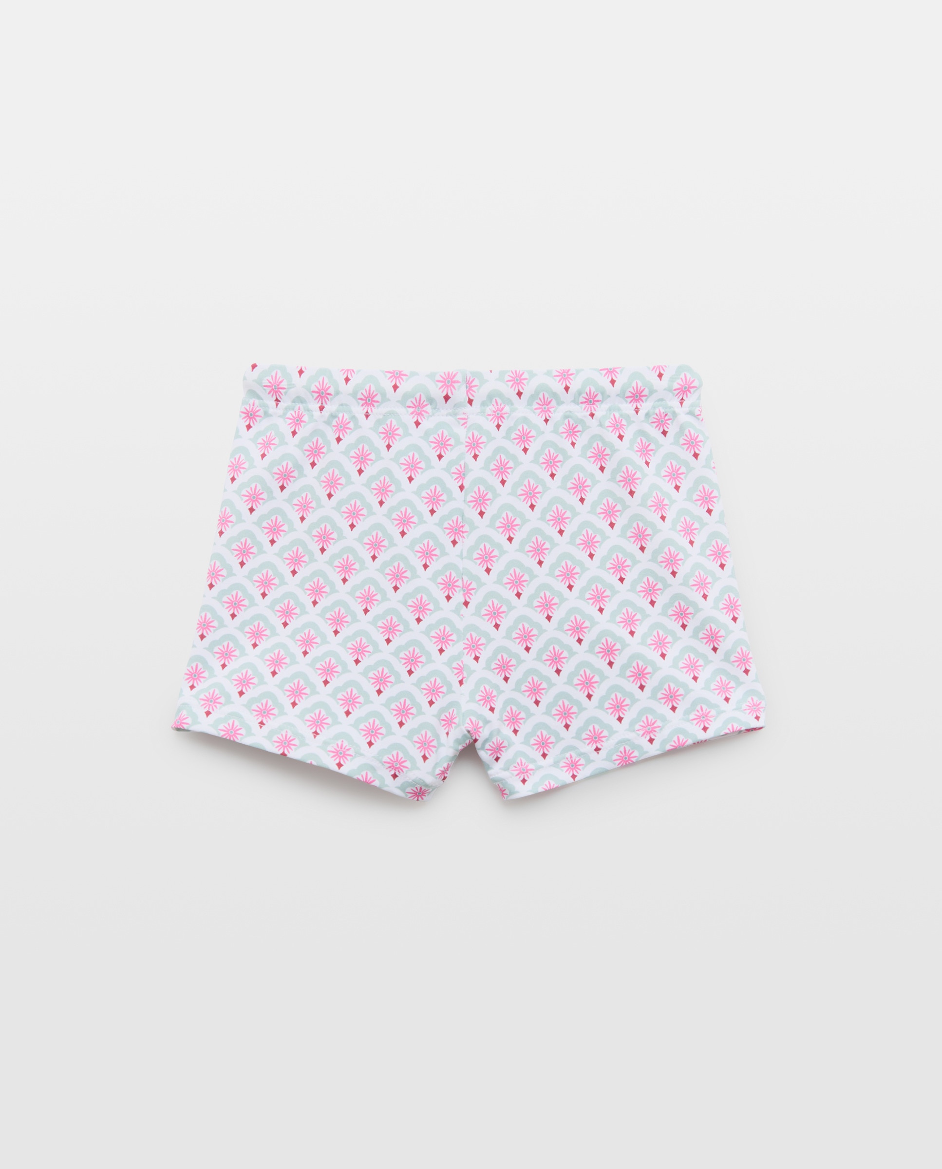 Bañador boxer infantil sello flores Blanco roto-2