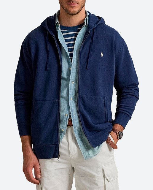 Imagen 0 de Sudadera de hombre con cremallera y capucha tallas grandes