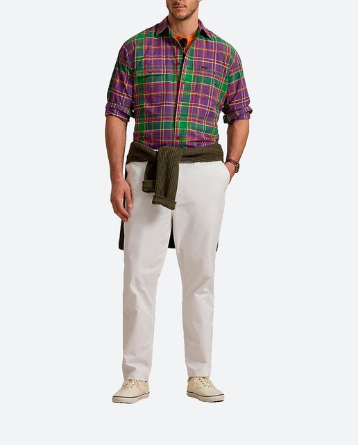 Imagen 0 de Pantalón chino de hombre cintura ajustable Regular fit tallas grandes