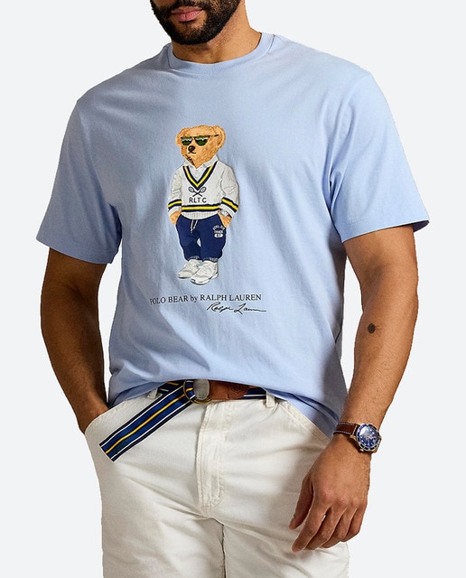Imagen 0 de Camiseta de hombre de algodón con Polo Bear