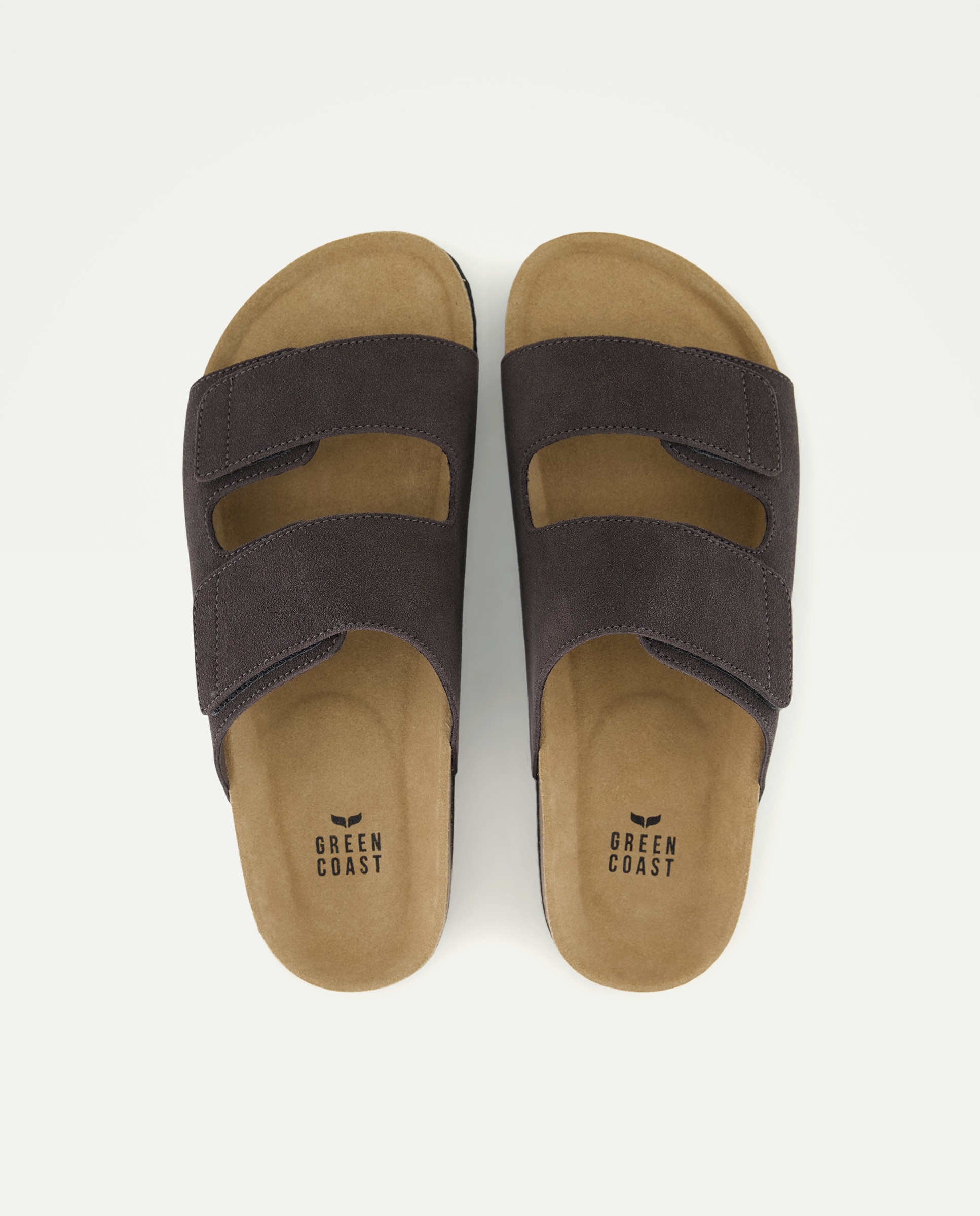 Sandálias com Velcro 820 Cinzento Médio-4