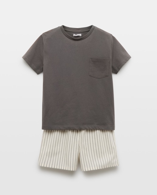 Imagen 0 de Pijama de niño combinado de popelín corto