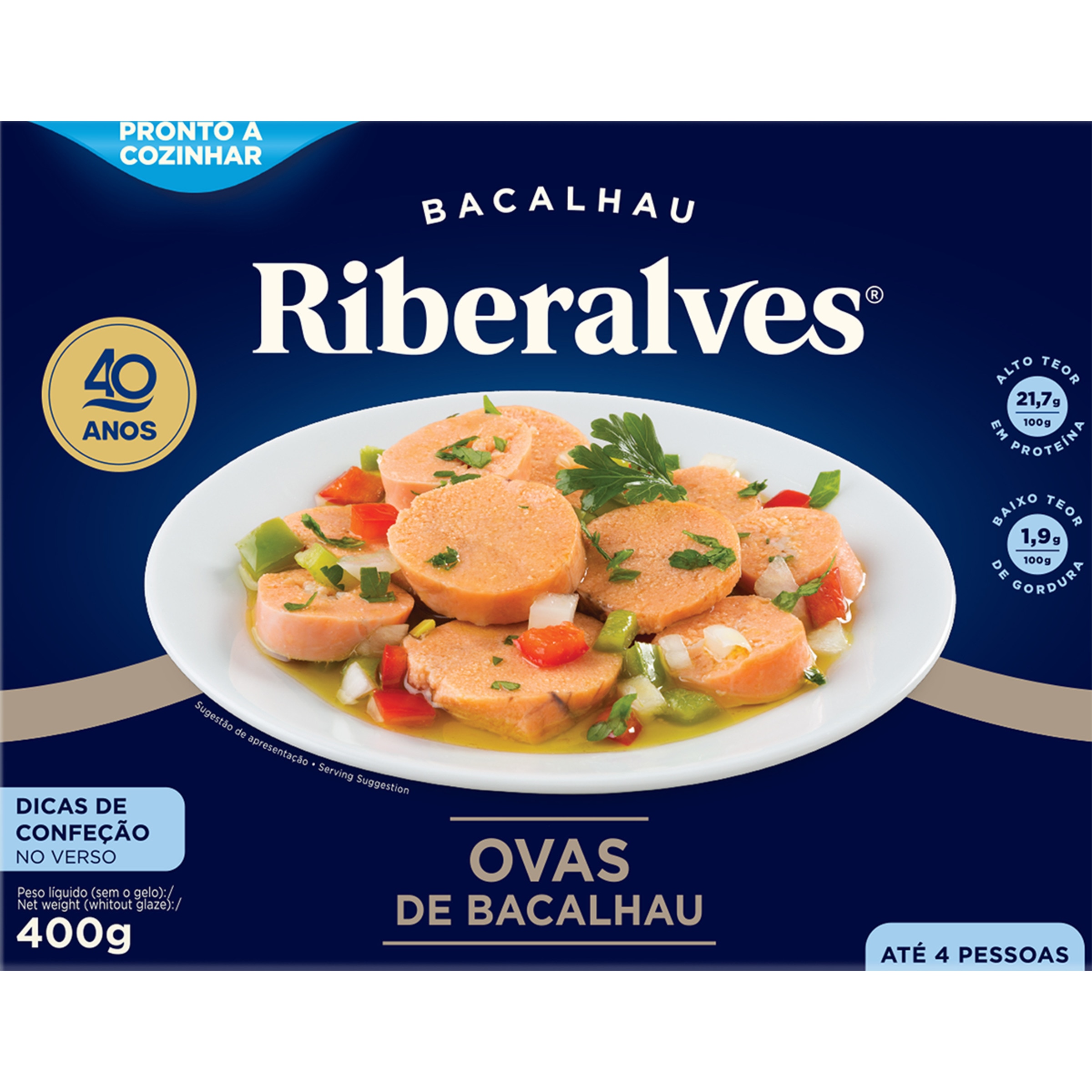 Ovas de Bacalhau embalagem 400 g