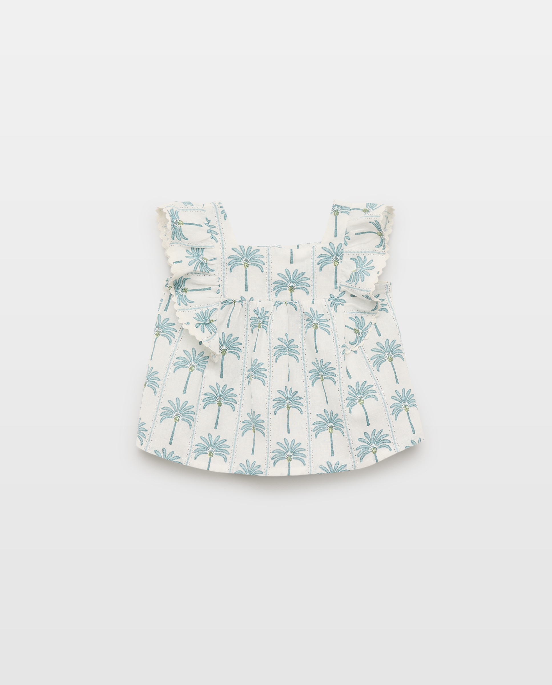 Imagen 0 de Blusa bebé niña lino abierta set