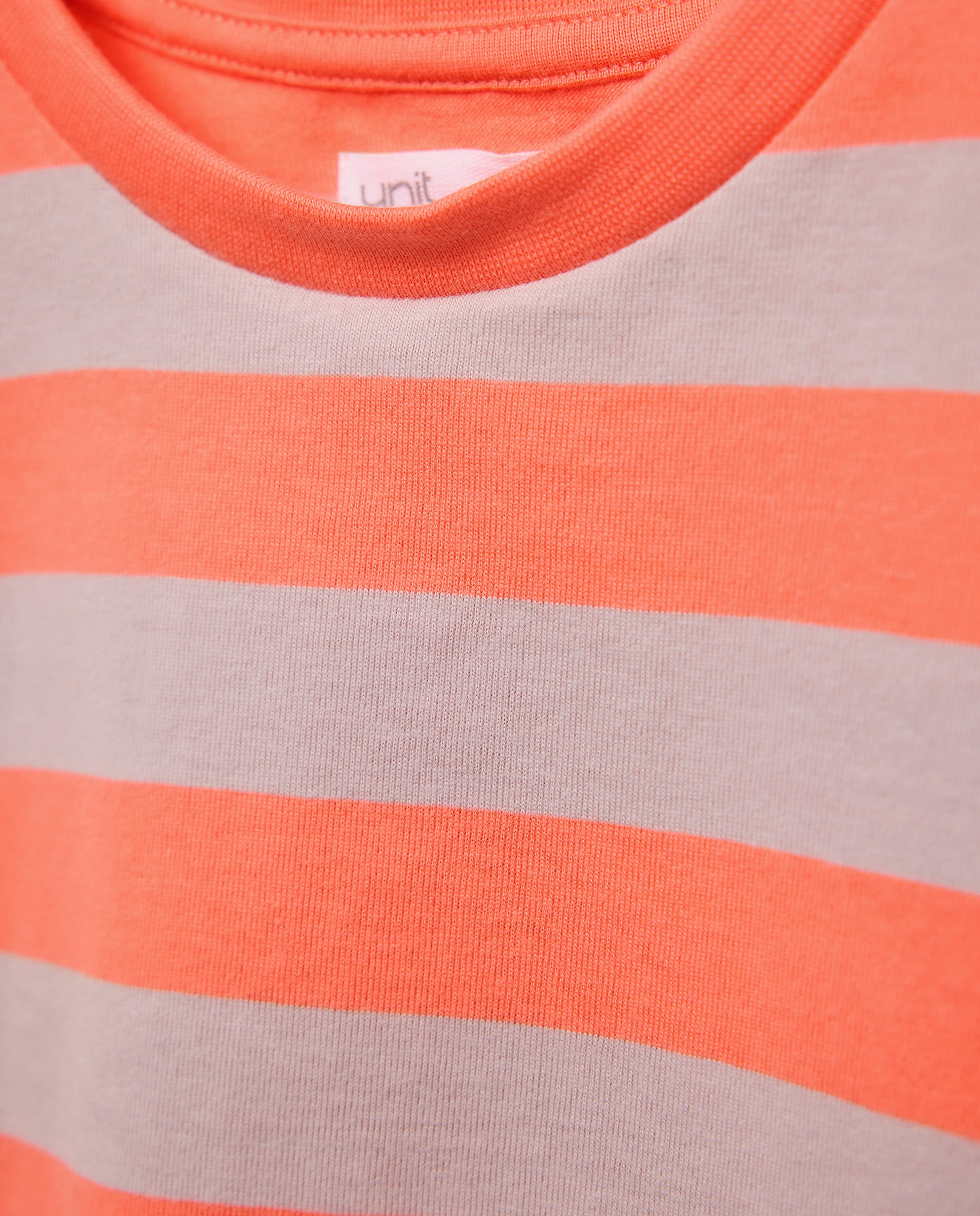 Camiseta niña de punto rayas 200 Rosa-3