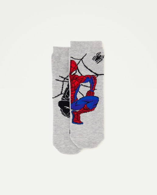 Imagem 0 de Pack de 2 Pares de Meias Antiderrapantes com Estampado do Homem-Aranha