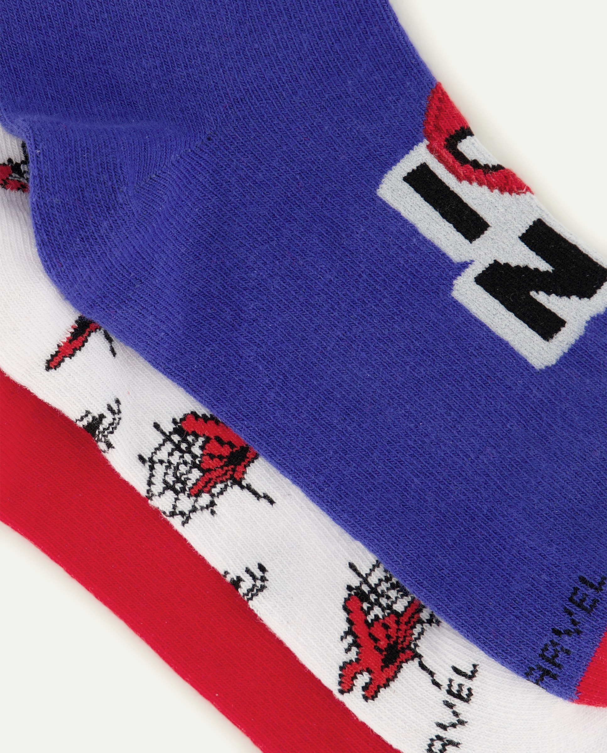 Pack de 3 Pares de Meias pelo Tornozelo com eStampado Homem-Aranha Cotton Juice Multicolor-2