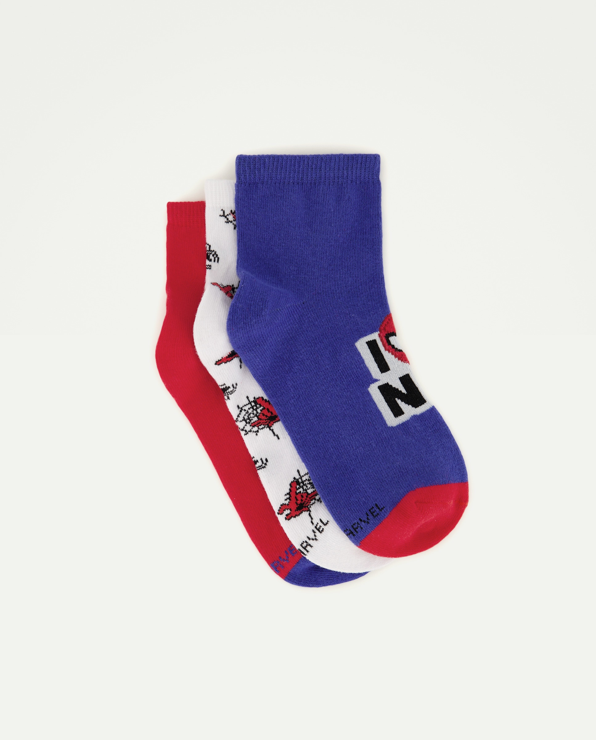 Imagem 0 de Pack de 3 Pares de Meias pelo Tornozelo com eStampado Homem-Aranha