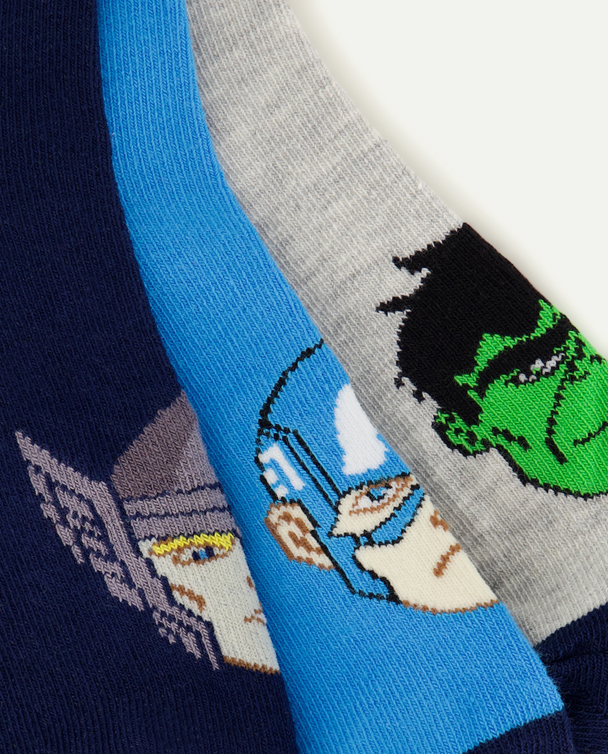 Pack de 3 Pares de Meias pelo Tornozelo com Estampado Os Vingadores Cotton Juice Multicolor-2