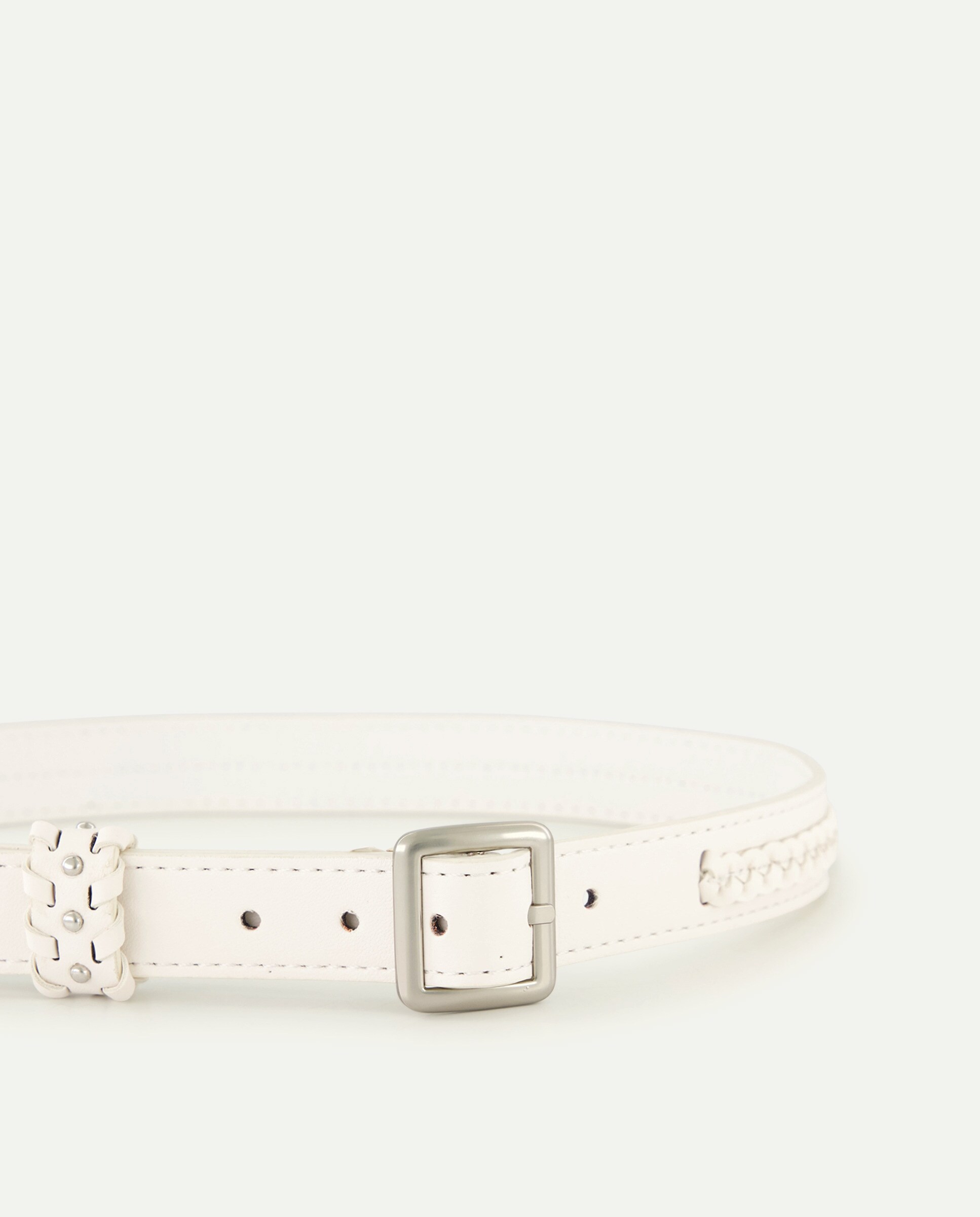 Cinto com Stiching Branco-3