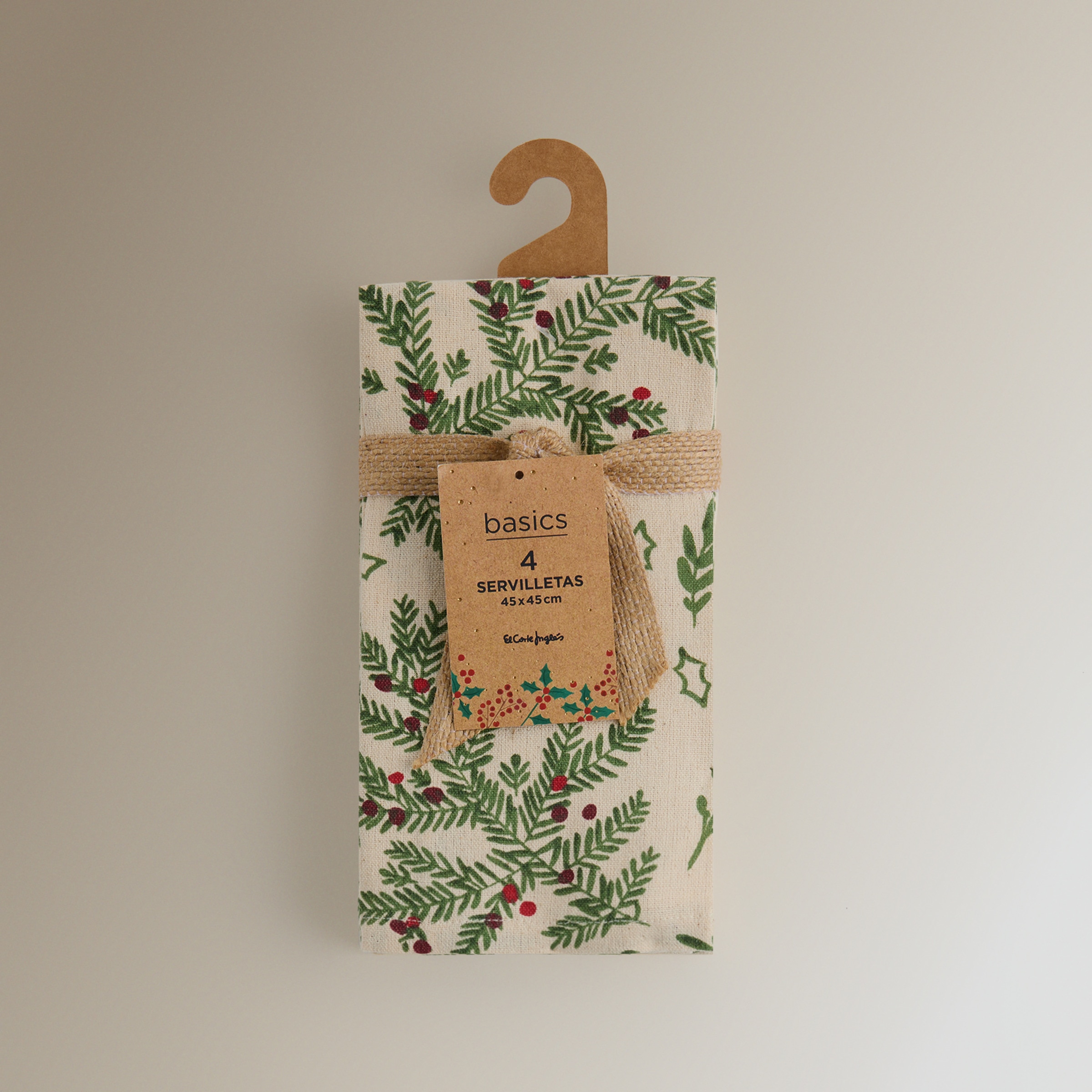 Set 4 servilletas algodón Colmar Verde-5