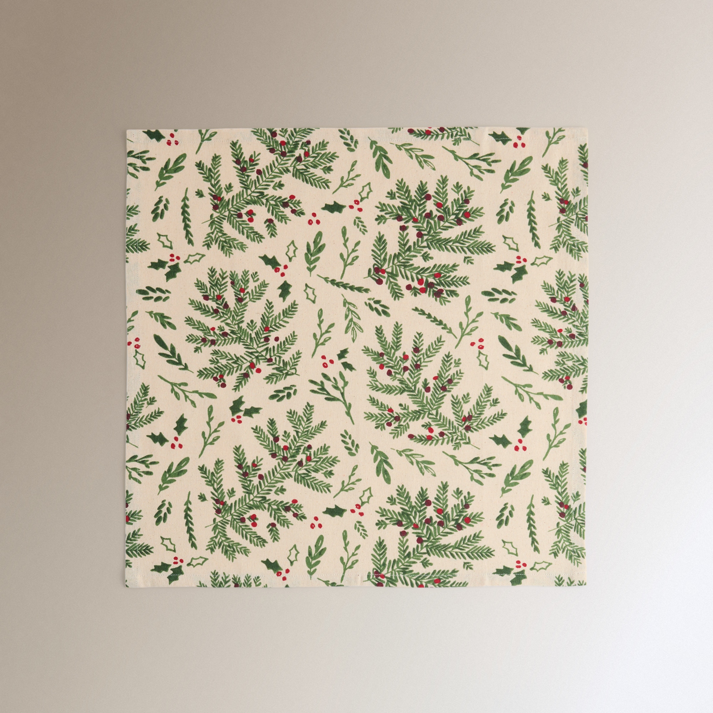 Set 4 servilletas algodón Colmar Verde-2