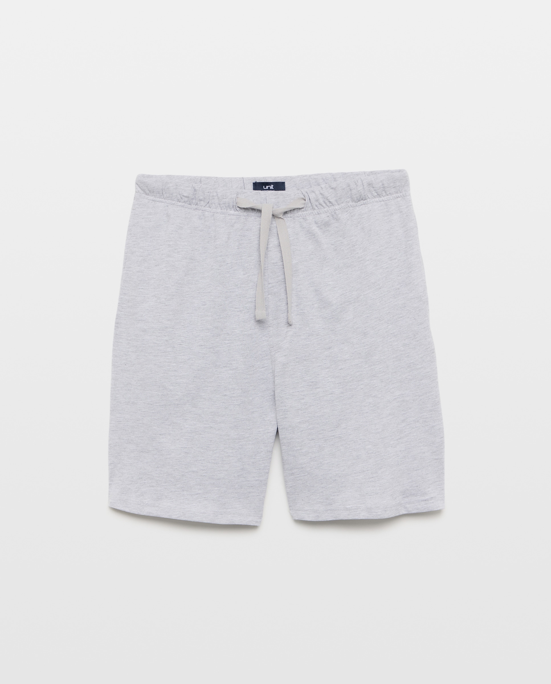Pantalon corto punto algodón con bolsillos 820 Gris medio-4