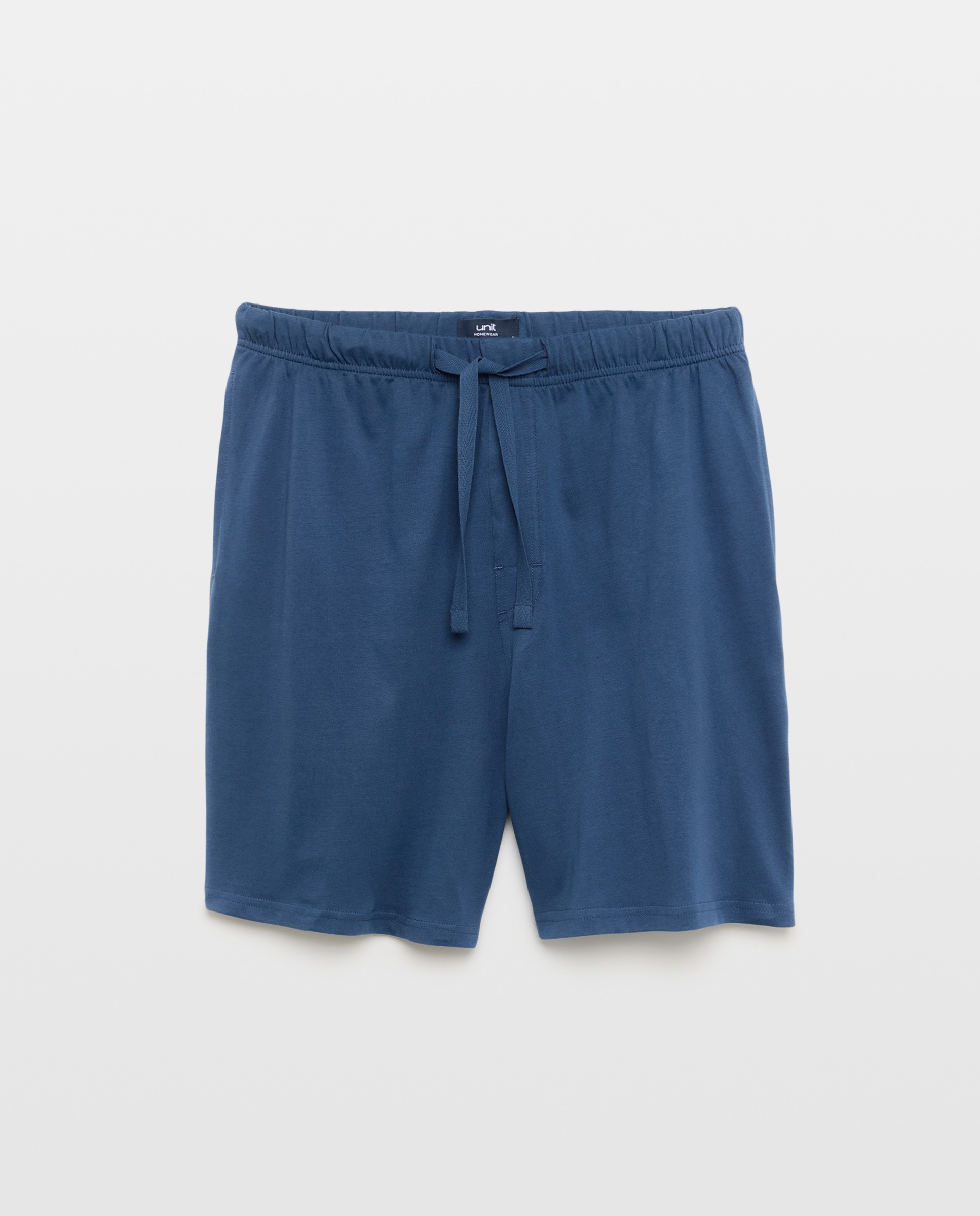 Pantalon corto punto algodón con bolsillos 430 Azul oscuro-4