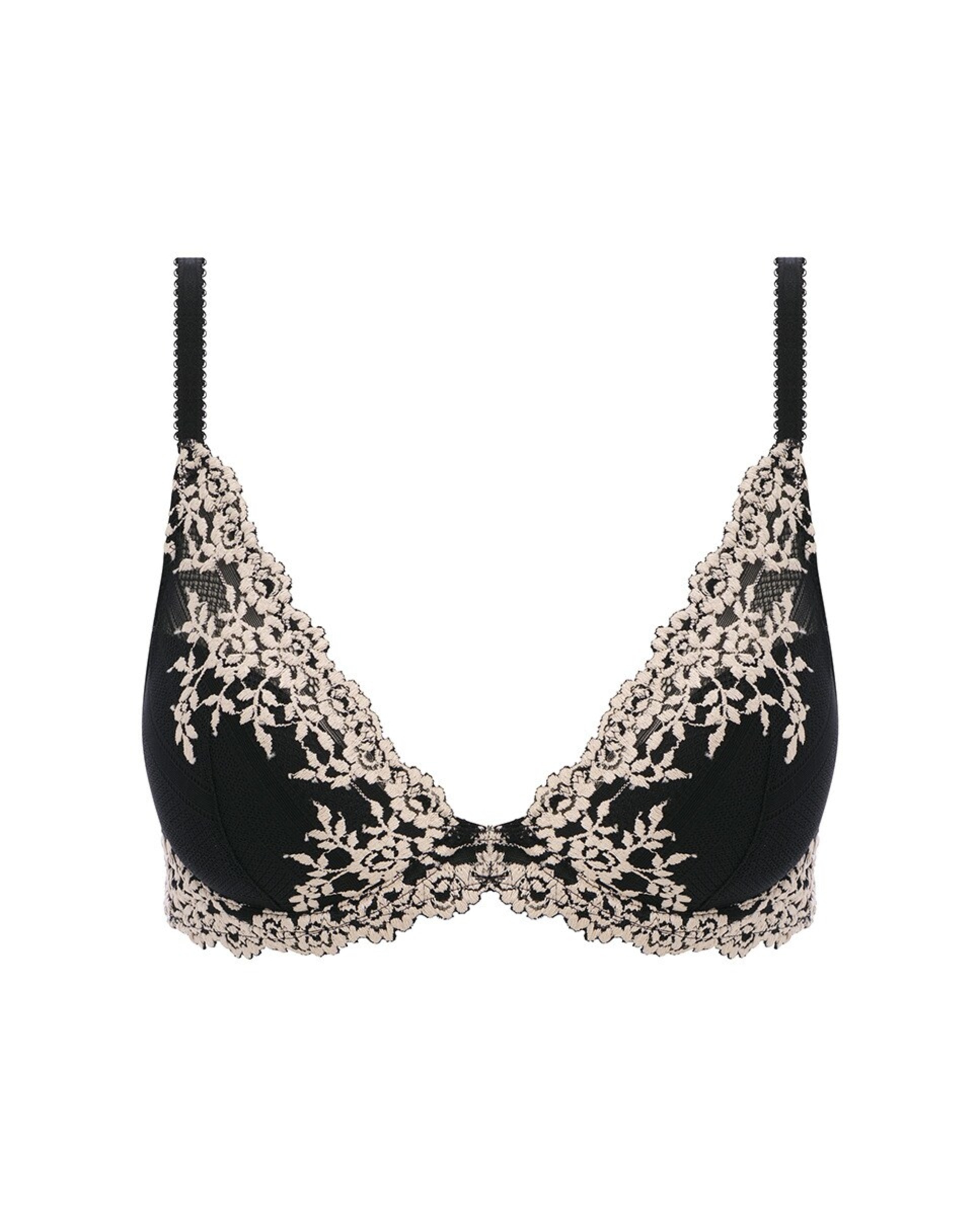 Soutien Almofadado Triangular Embrace Lace com Aro Preto-5