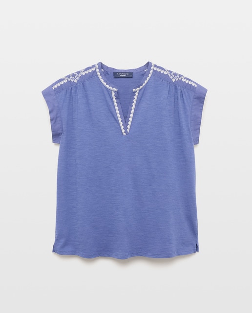 Imagem 0 de T-shirt de mulher com bordado