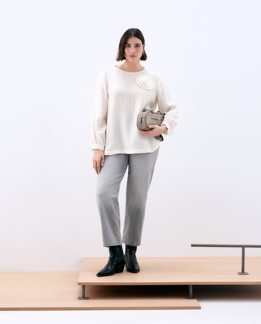 Imagem 0 de Camisa de Manga Comprida com Estampado Floral