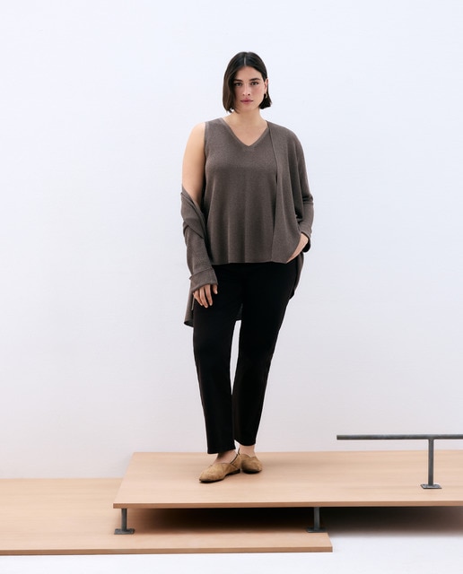 Imagem 0 de Camisola de Malha com Estrutura de Fio Metalizado