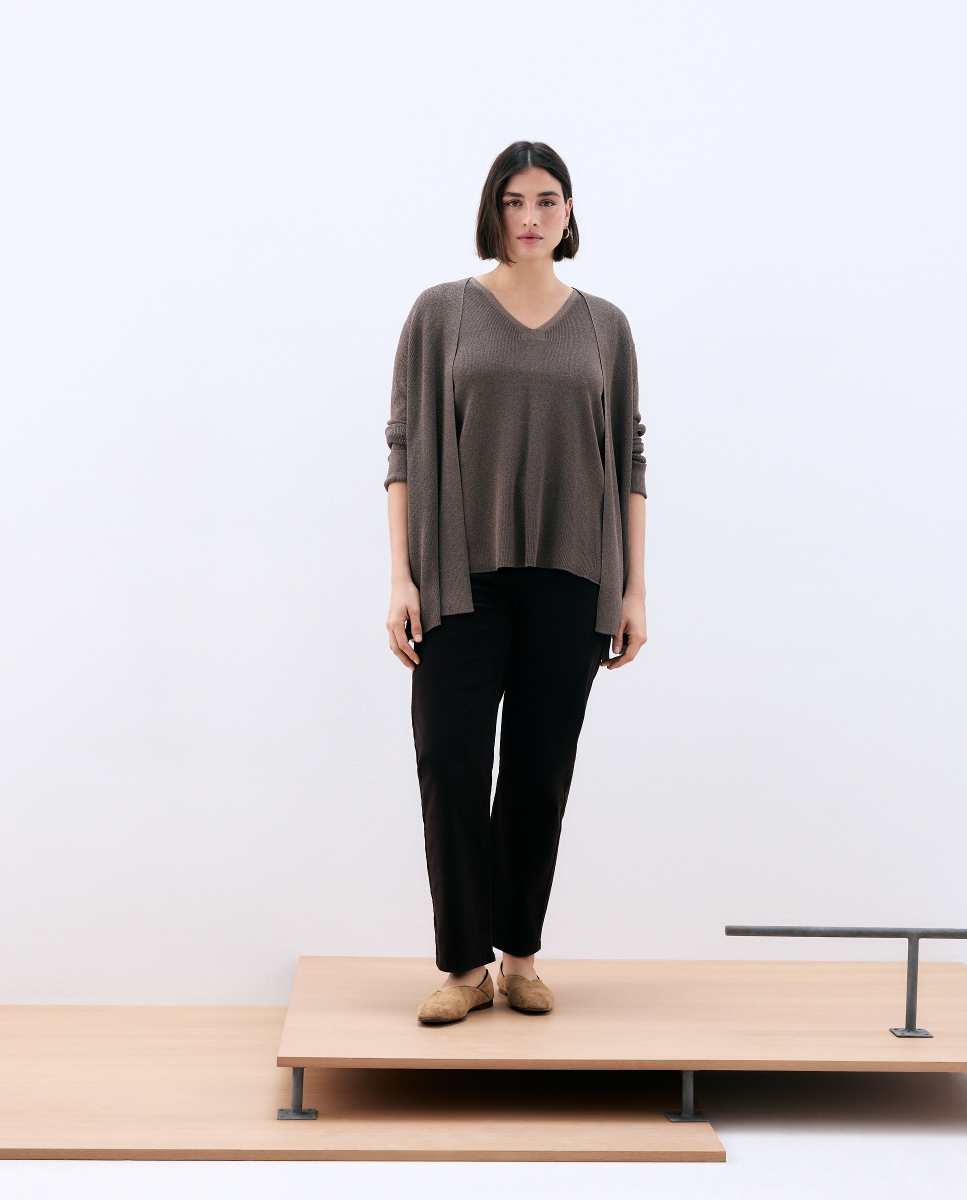 Imagem 0 de Casaco com Estrutura e Fio Metalizado