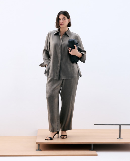 Imagem 0 de Camisa de Manga Comprida Metalizada