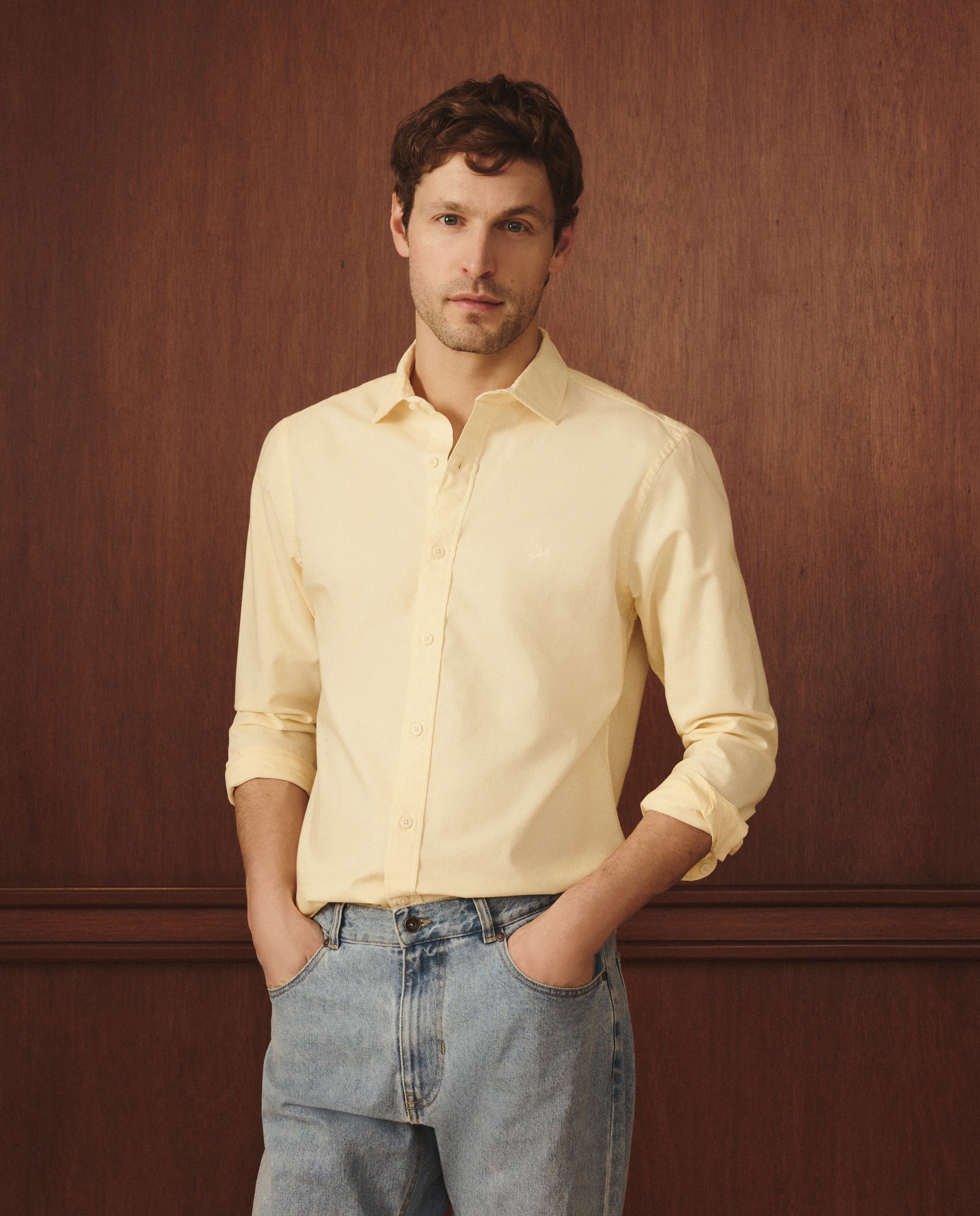 Imagem 0 de Camisa Oxford Slim Fit