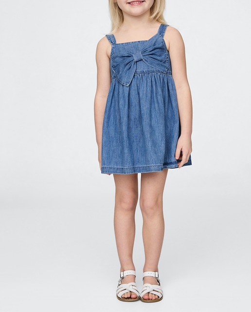 Imagen 0 de Vestido de algodón suave con cubrepañales a juego