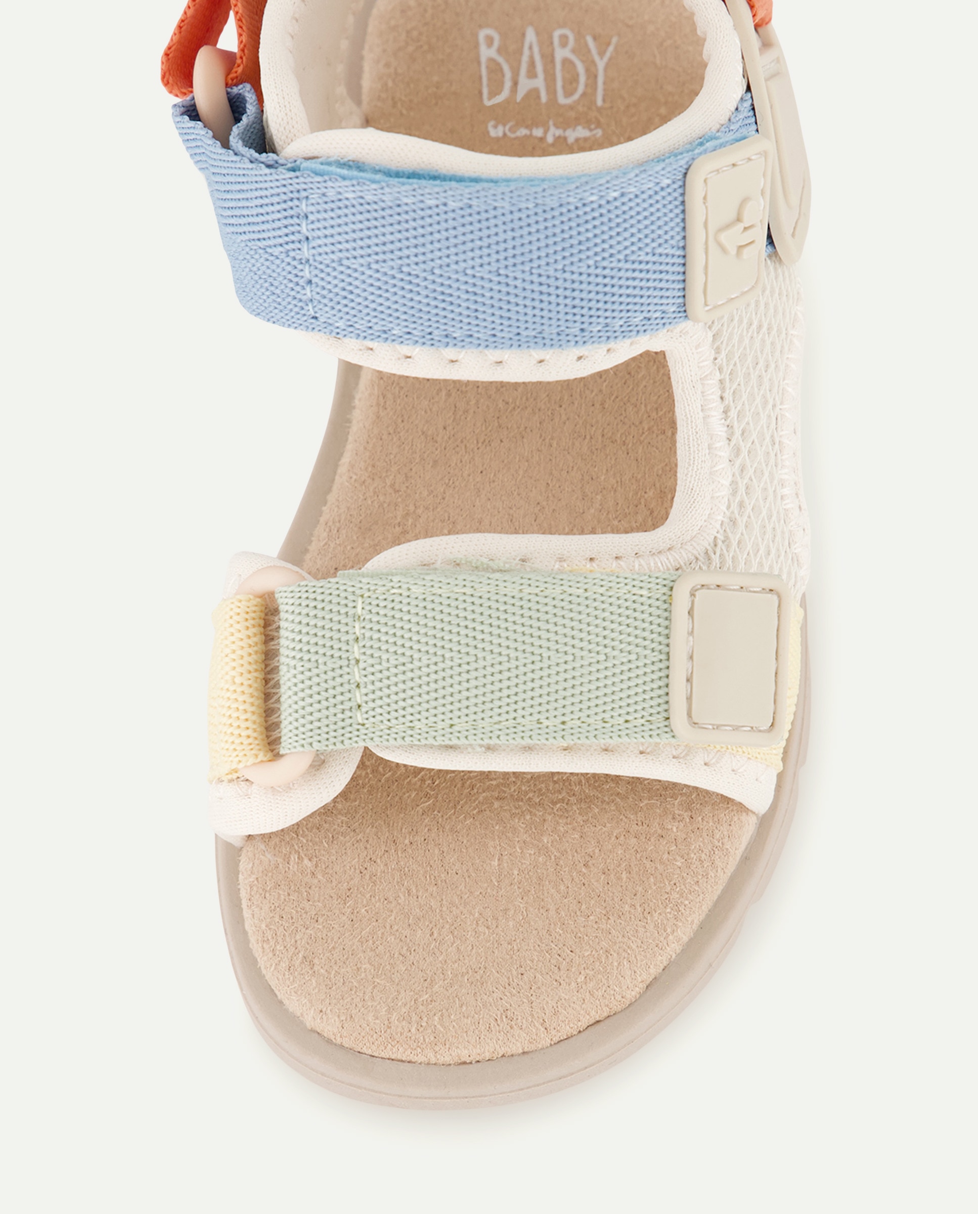 Sandálias com Tiras às Cores Bege-5