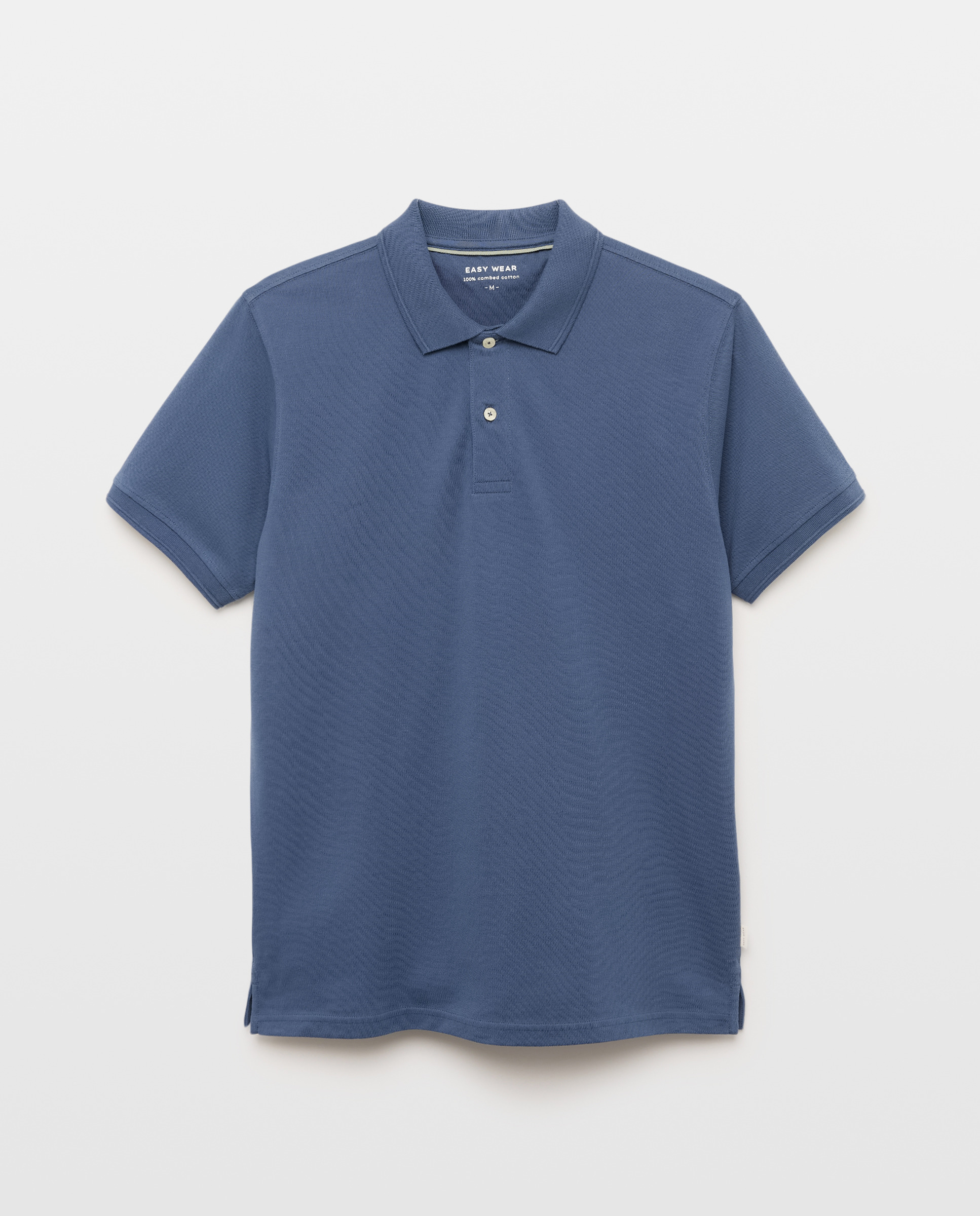 Polo com Manga Curta Índigo-5