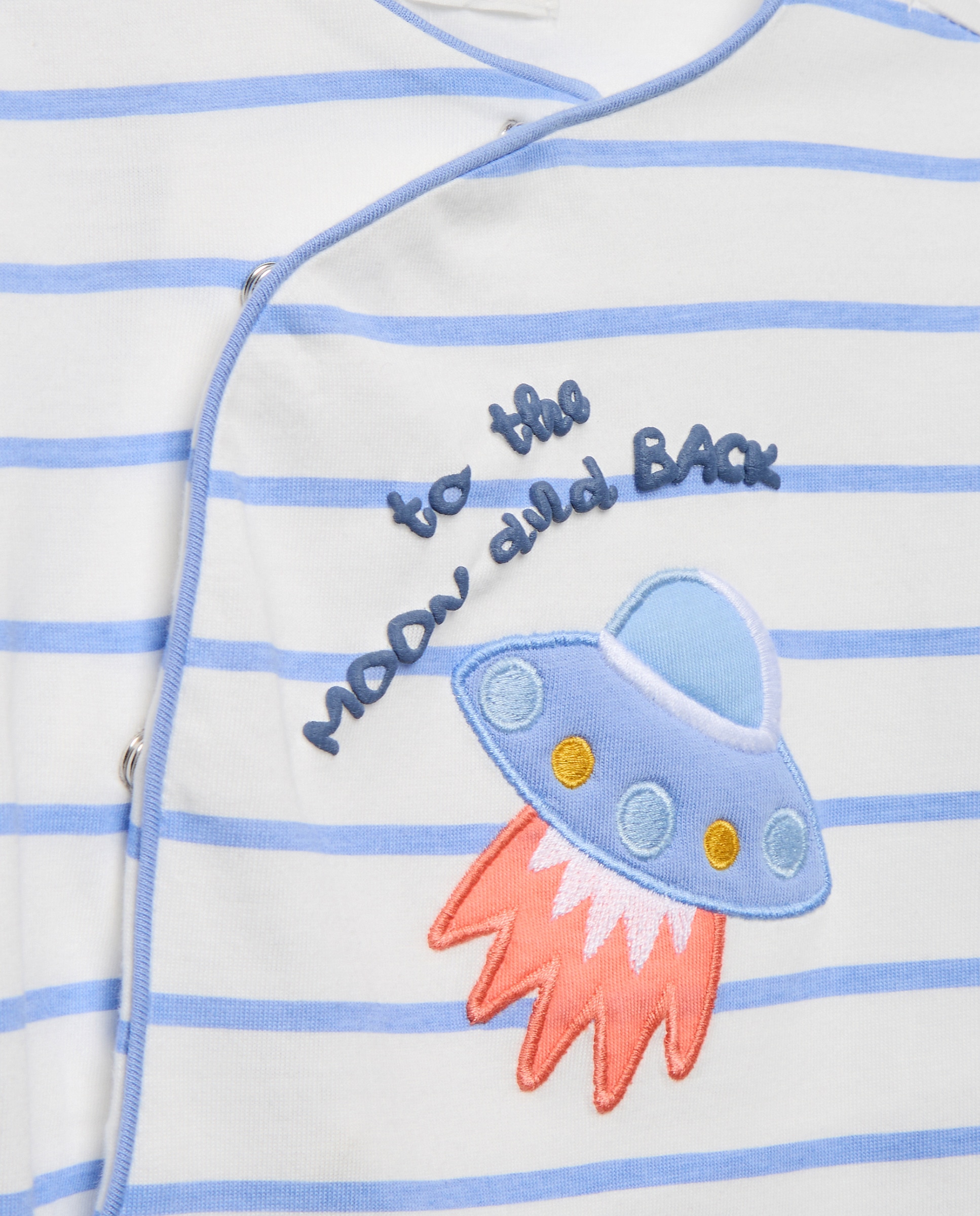 Pijama de Bebé com Desenho de Fantasia Cotton Juice Azul-3