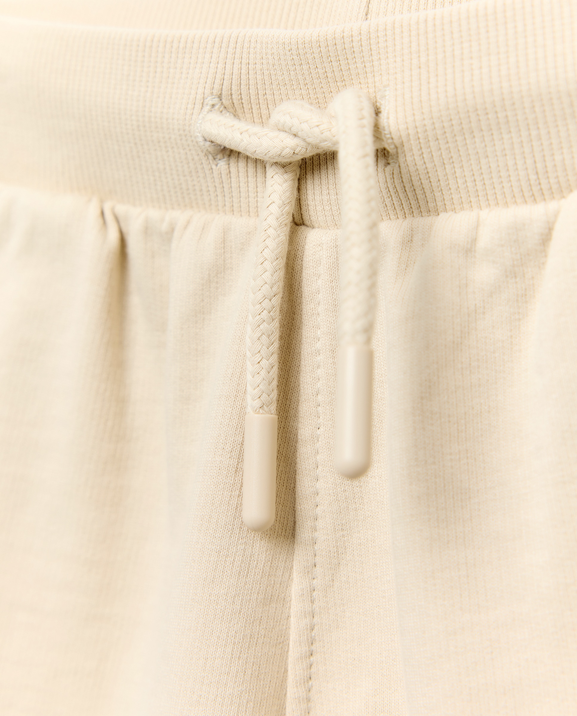 Bermuda de niño felpa efecto lavado Beige-3