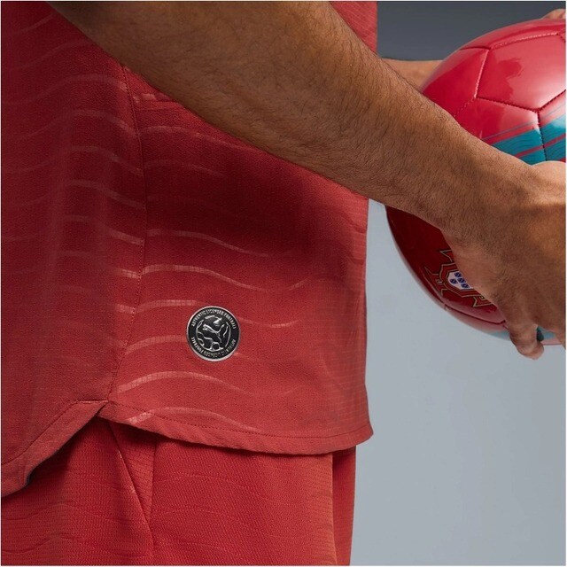 T-shirt de Homem 1.º Equipamento Portugal Mundial Authentic 2026 Verde / Vermelho-5