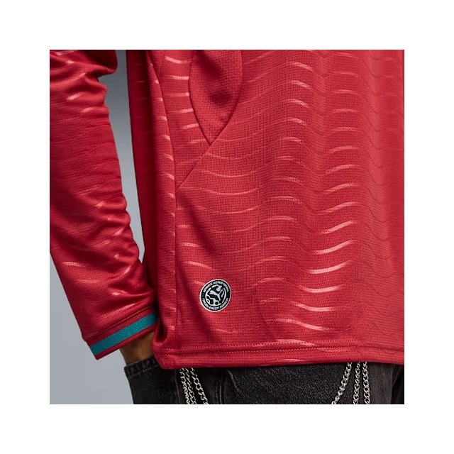 Camisola de Manga Comprida de Homem 1.º Equipamento Portugal Mundial 2026 Verde / Vermelho-5