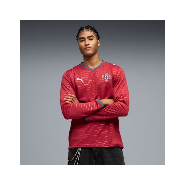 Imagem 0 de Camisola de Manga Comprida de Homem 1.º Equipamento Portugal Mundial 2026