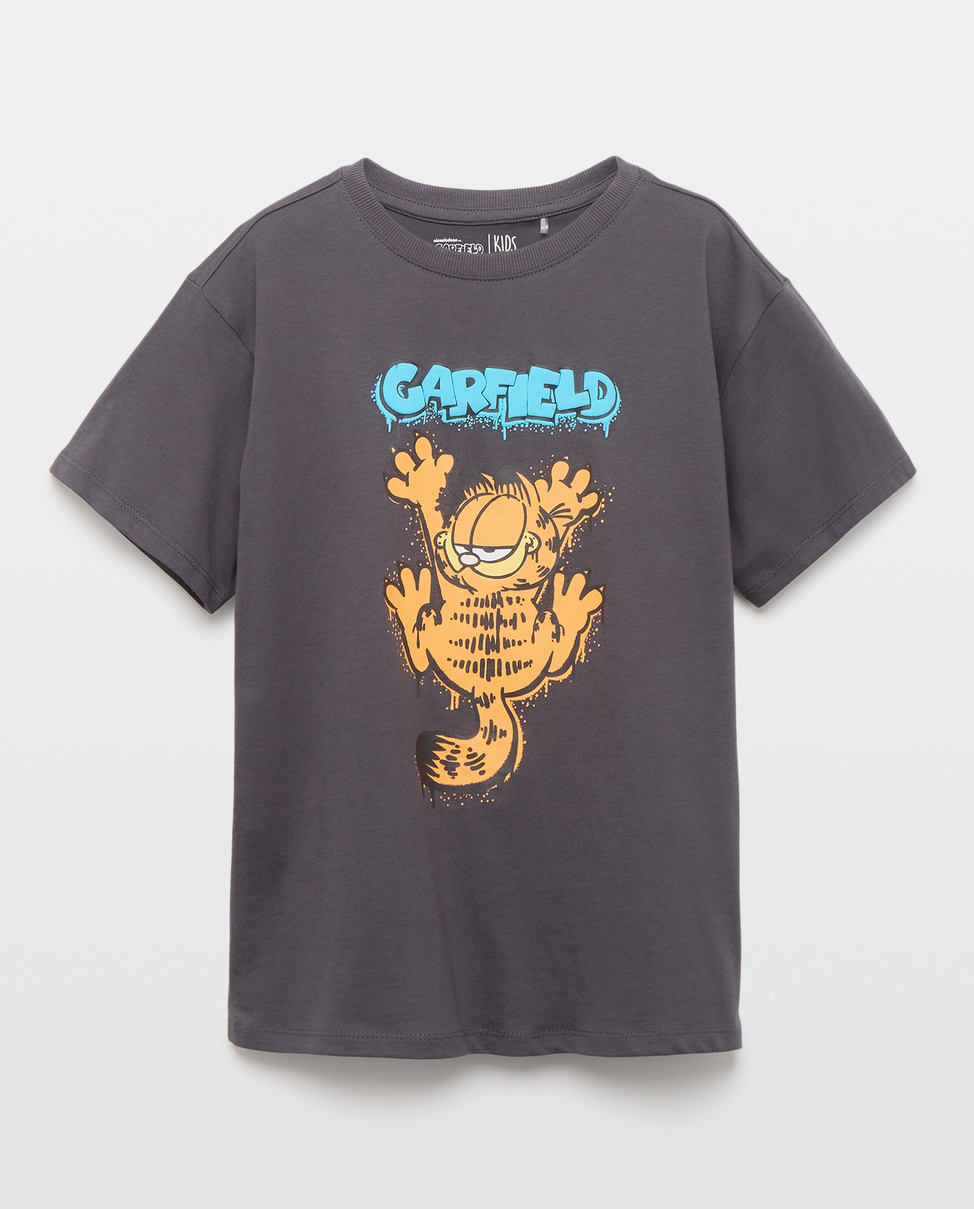 T-shirt de Manga Curta com Estampado Garfield Kids El Corte Inglés Cinzento-4