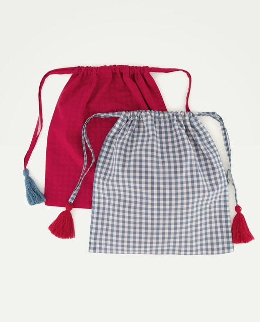 Imagen 0 de Pack 2 saquitos guardamudas infantil vichy