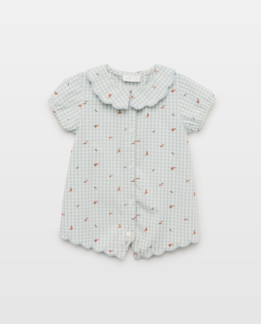 Imagen 0 de Pijama de bebé de popelín corto vichy