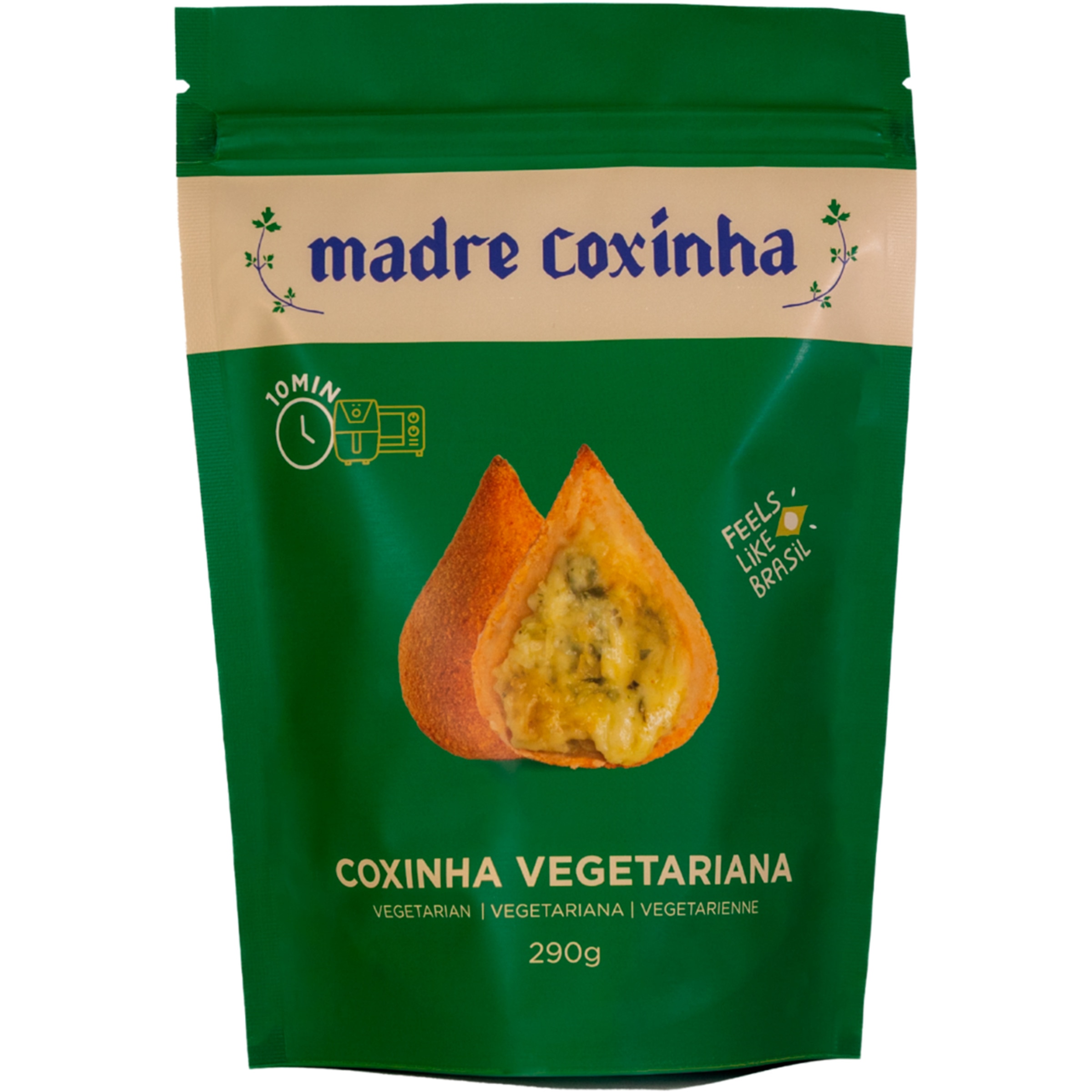 Mini Coxinhas Vegetarianas embalagem 290 g