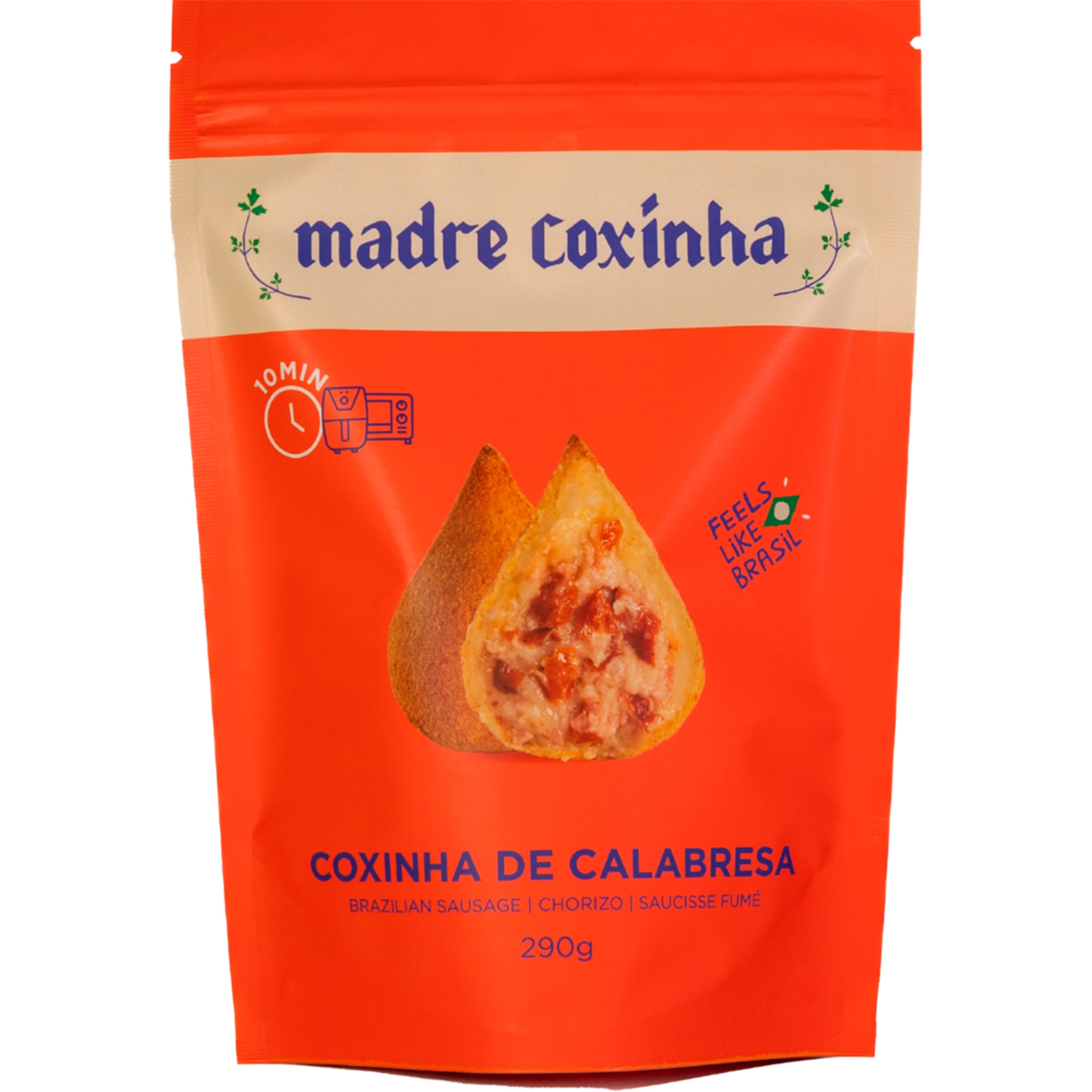 Mini Coxinhas de Calabresa embalagem 290 g