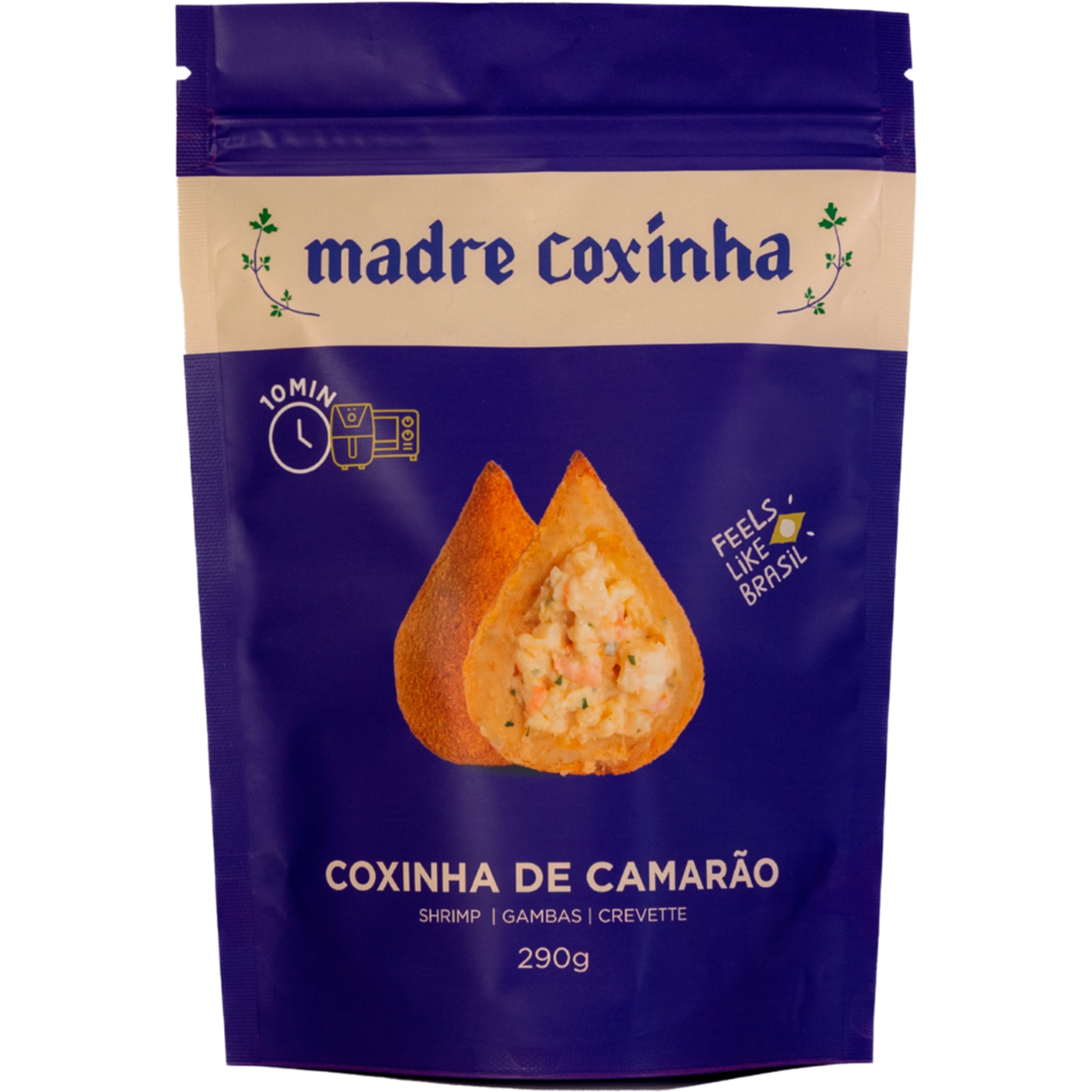 Mini Coxinha de Camarão embalagem 290 g
