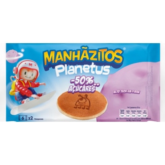 Panquecas -50% Açúcares embalagem 208 g - Manhãzitos Planetus