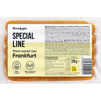 Salsichas Tipo Frankfurt embalagem 200 g - Special Line El Corte Inglés