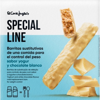 Barras de Iogurte e Chocolate Branco Pack 6 unidades embalagem 180 g - Special Line El Corte Inglés