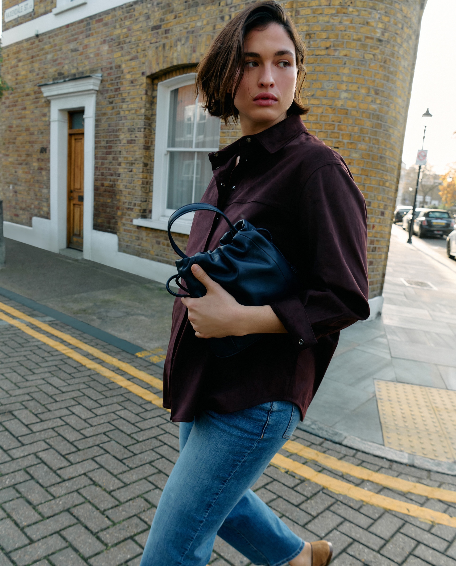 Sapatos Rasos Tipo Babuchas Fechadas 730 Camel-6