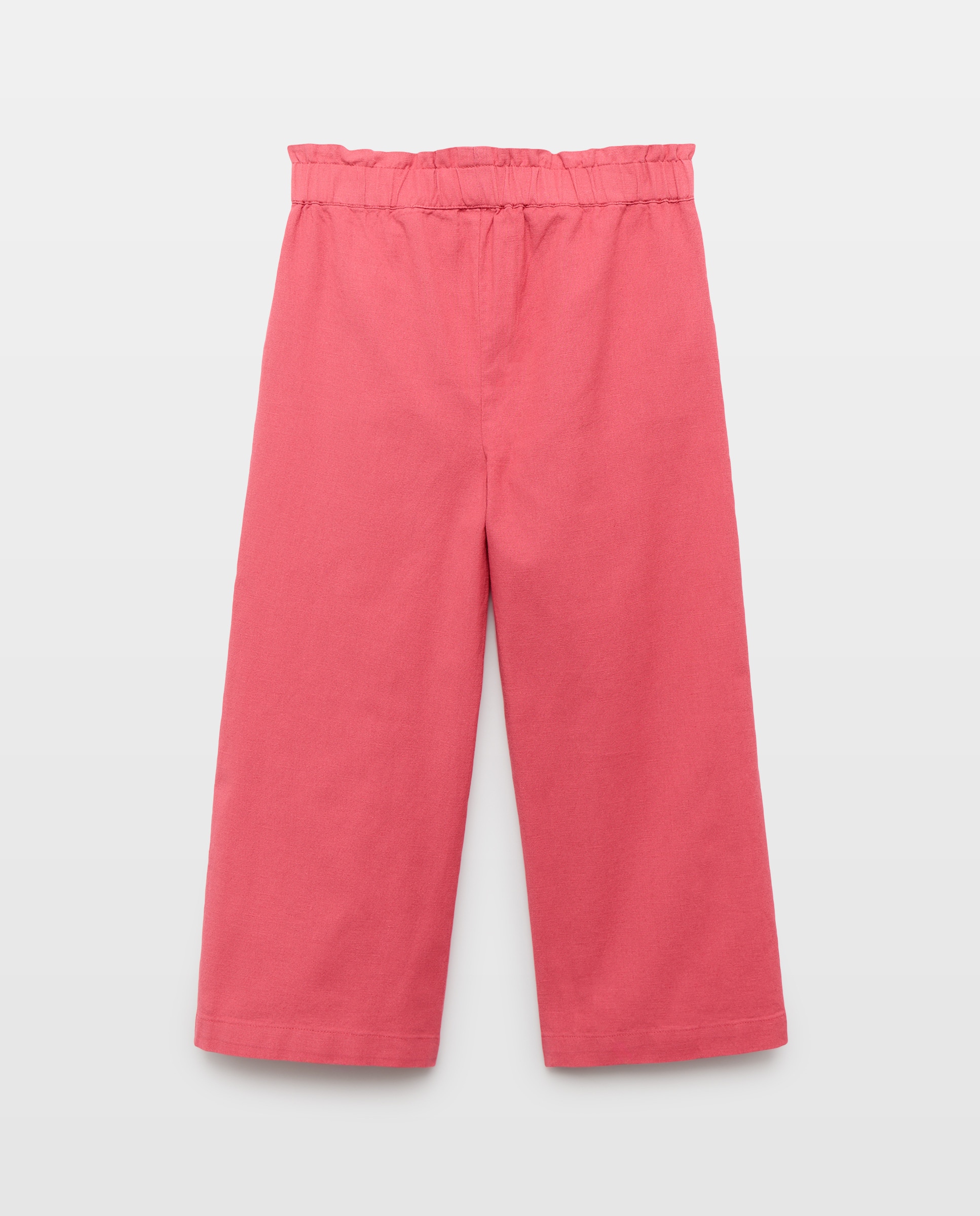 Pantalón niña con cintura de goma 240 Fucsia-2