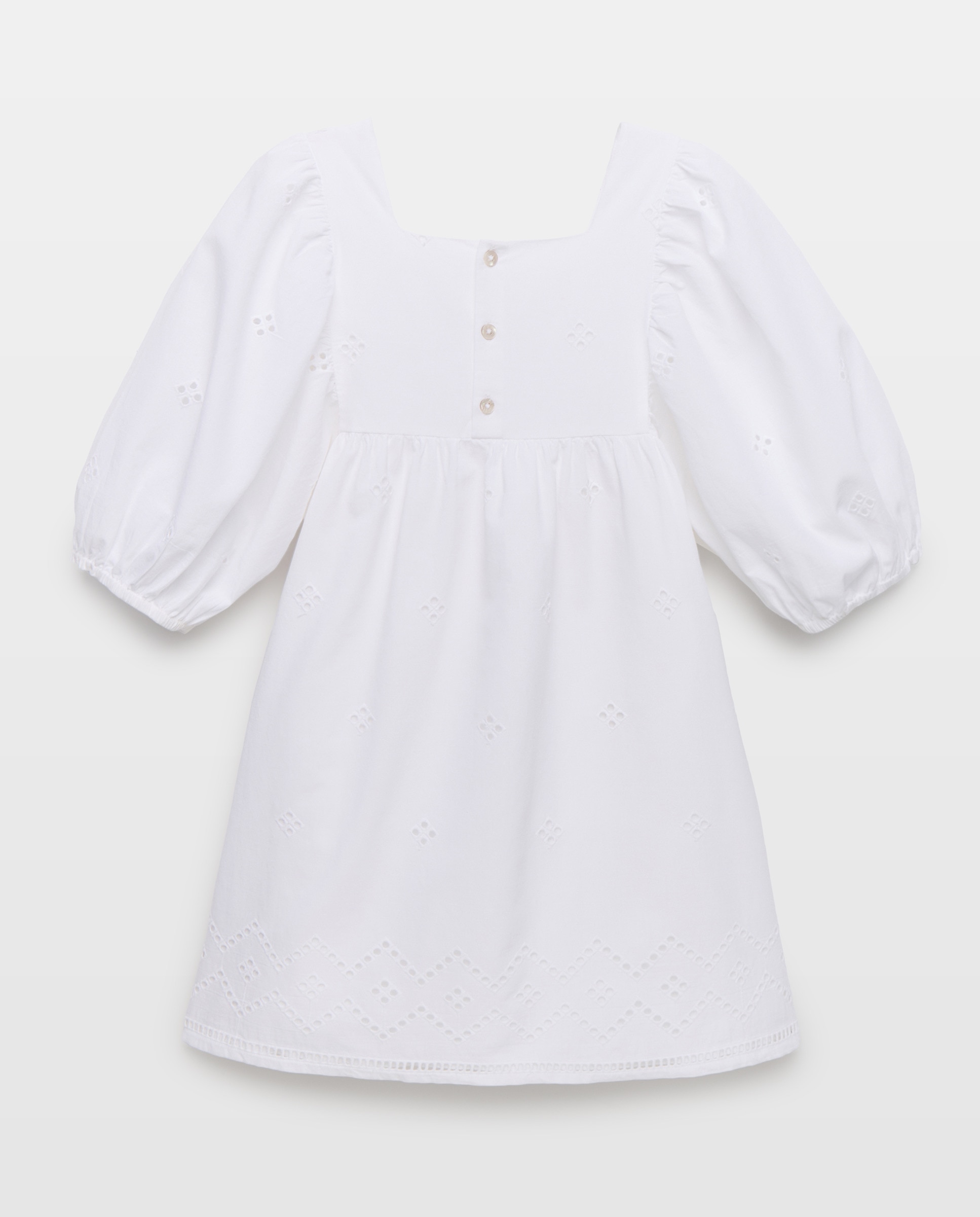 Vestido niña schiffli Blanco-2
