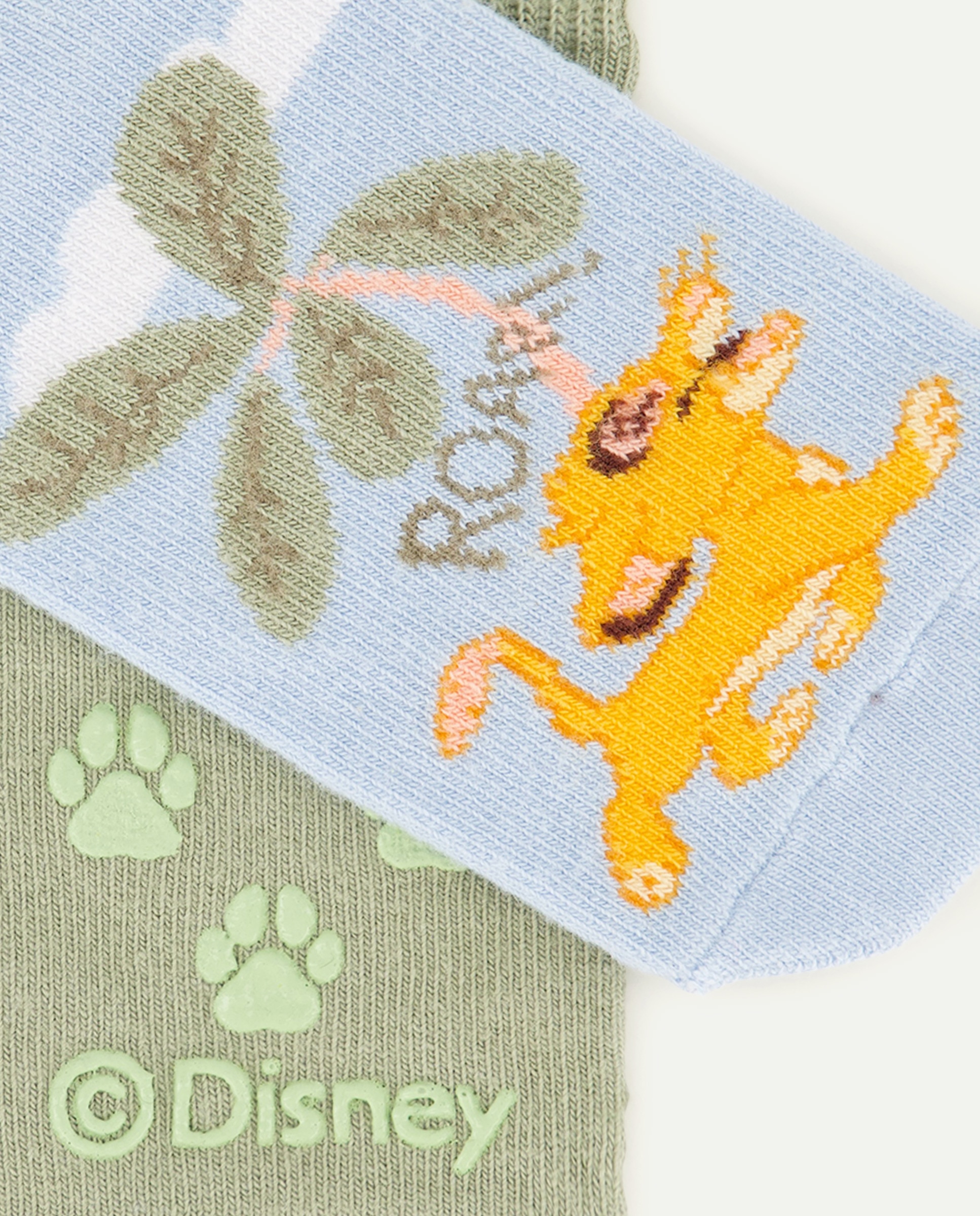 Pack de 2 Pares de Meias Antiderrapantes de Bebé O Rei Leão Multicolor-3