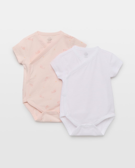 Imagem 0 de Pack de 2 Bodies Natal de Bebé com Manga Curta e Fantasia