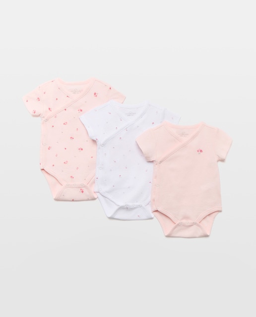 Imagem 0 de Pack de 3 Bodies de Natal de Bebé com Manga Curta e Estampados