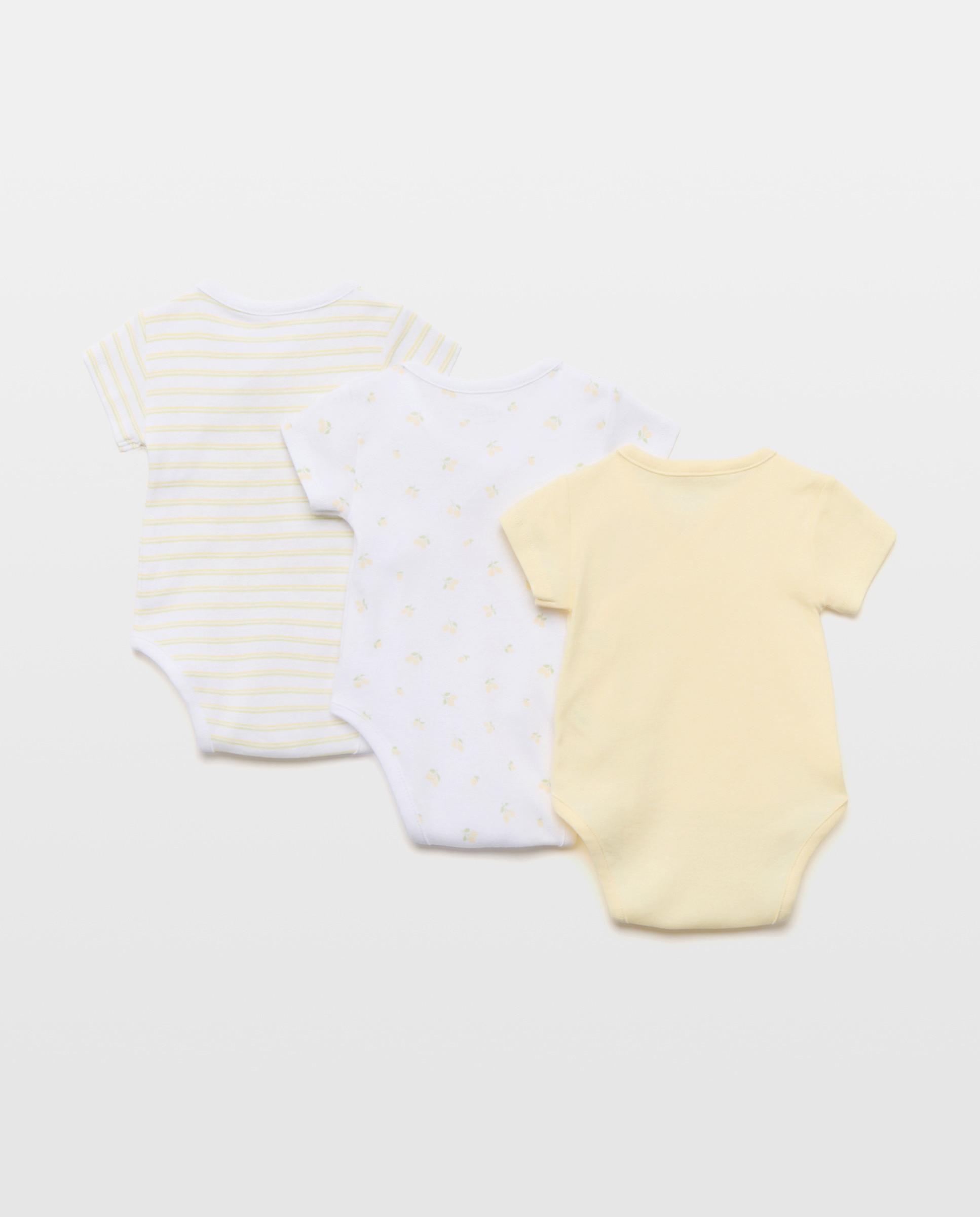 Pack de 3 Bodies de Natal de Bebé com Manga Curta e Estampado de Fantasia Cotton Juice Multicolor-2