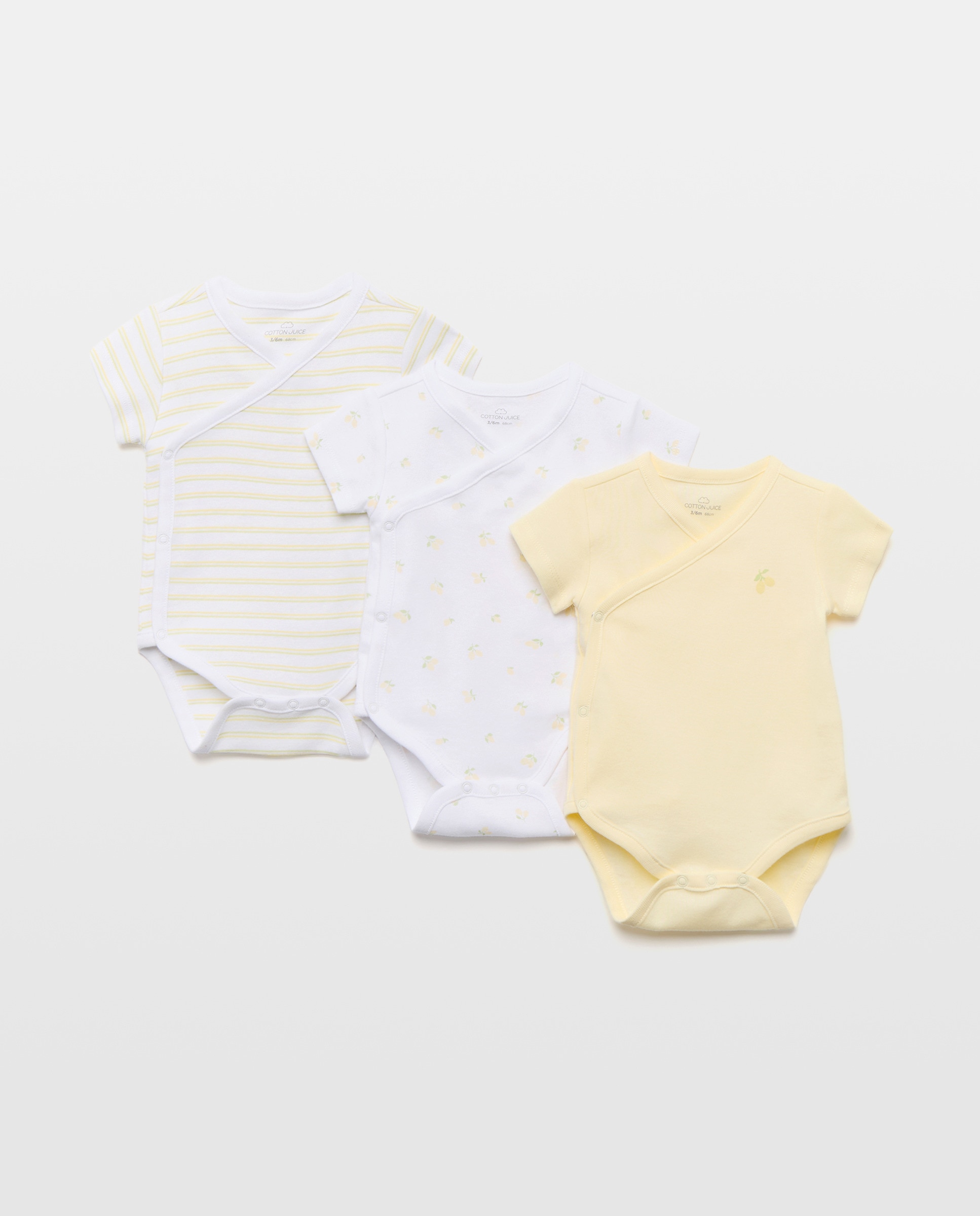 Imagem 0 de Pack de 3 Bodies de Natal de Bebé com Manga Curta e Estampado de Fantasia